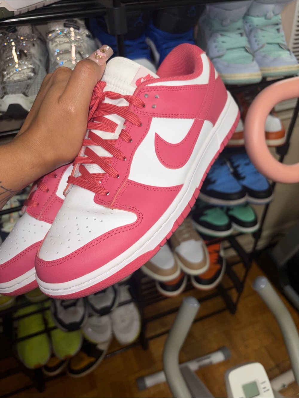 Nike Dunks Pink & White